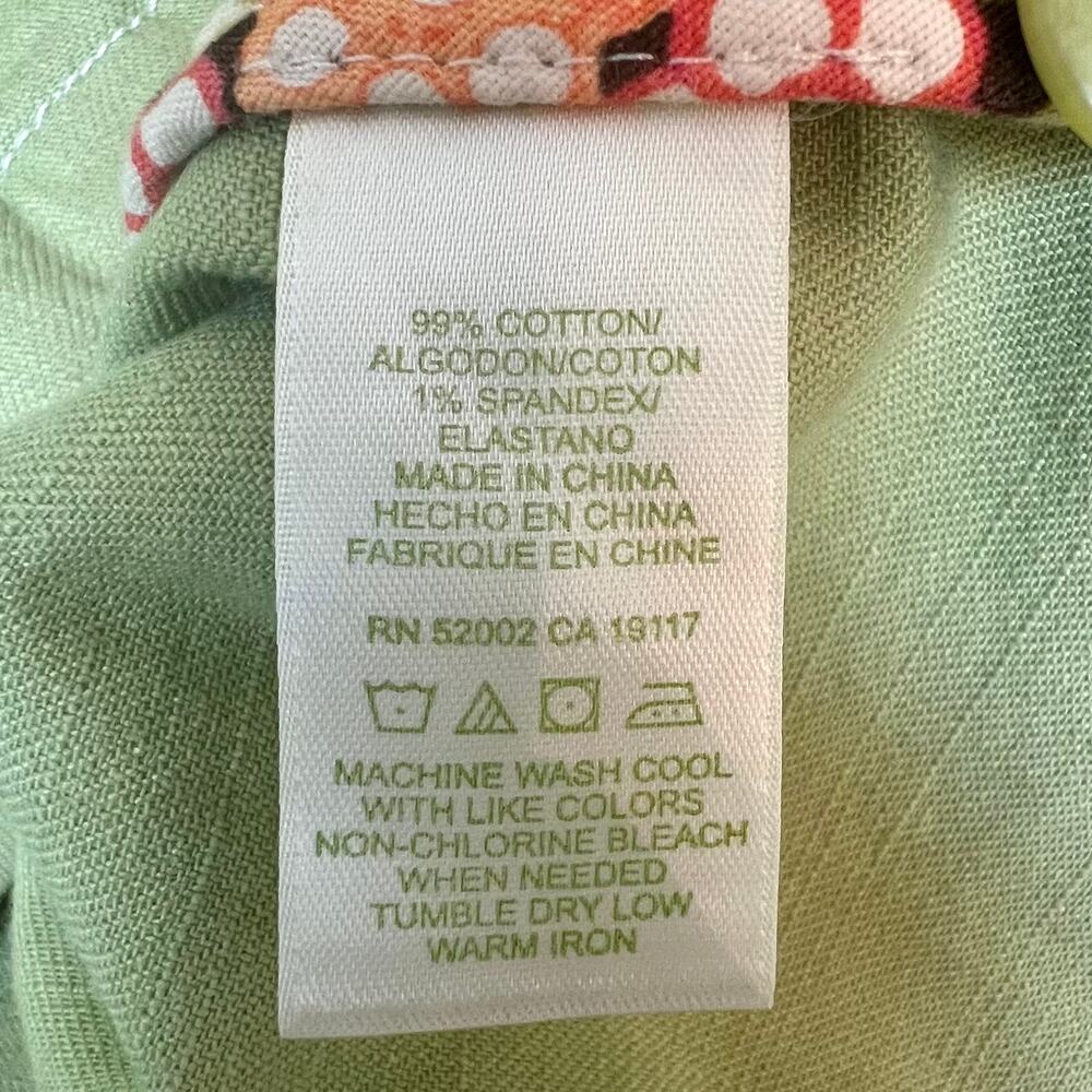 Sigrid Olsen Jacket Womens Size 4 Green Denim Str… - image 8